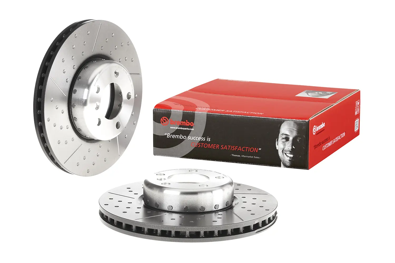 Kit Discos y Pastillas Mercedes Benz A250 • Delanteros 2 Discos de Freno BREMBO BMW M240i