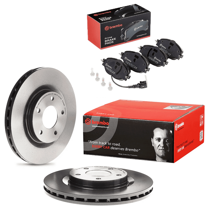 Kit Discos y Pastillas Golf GTI Mk75 • Delanteros 1 Kit Discos y Pastillas Golf GTI MK75